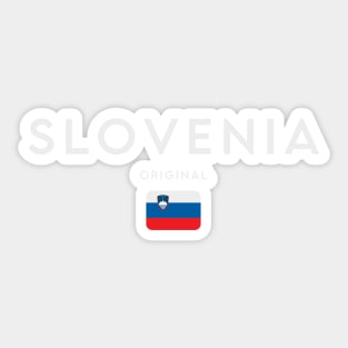 Slovenia flag, slovenian flag Sticker